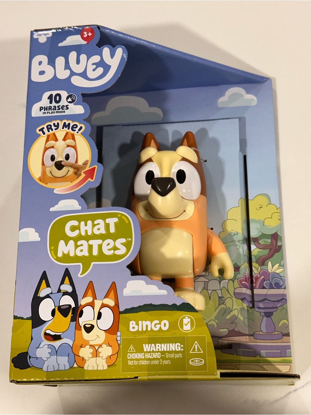 Bluey Chat Mates Bingo Figure - Orange & Beige Interactive Toy